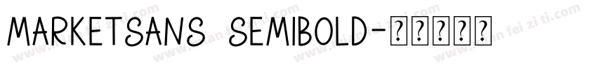 MarketSans SemiBold字体转换